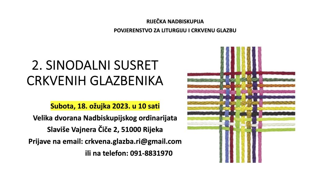 Otvorene su prijave za 2. sinodalni susret crkvenih glazbenika
