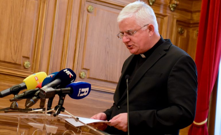 Konferencija za novinare riječkog nadbiskupa Mate Uzinića, 22.5.2023.