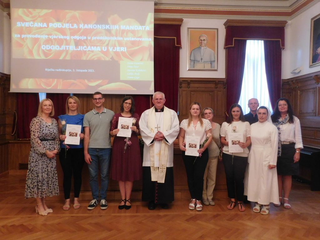 Svečana podjela kanonskih mandata odgojiteljicama u vjeri