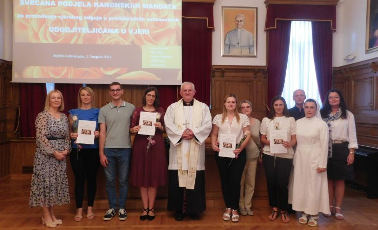  Svečana podjela kanonskih mandata odgojiteljicama u vjeri