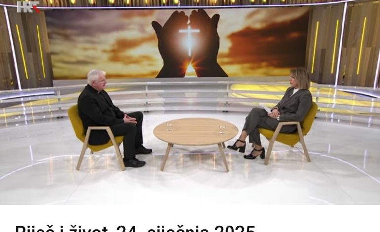 Gostovanje nadbiskupa Uzinića u emisiji “Riječ i život”, HRT (24.1.2025.)