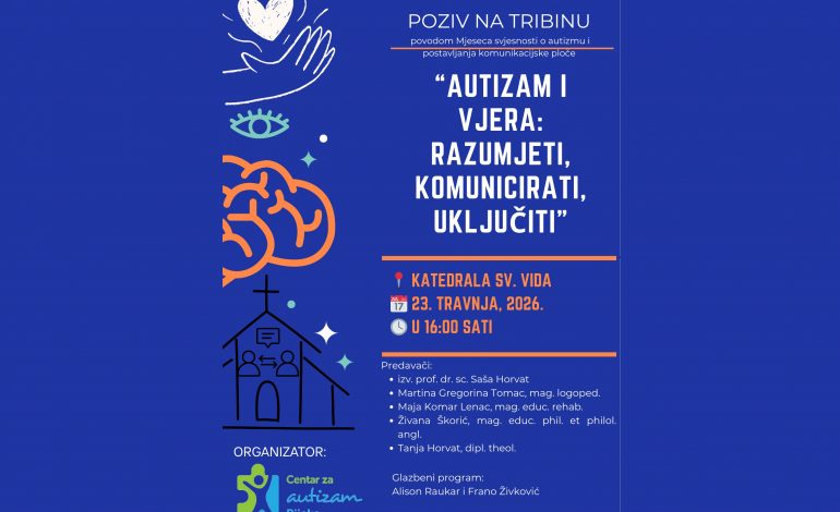 23.04.2026. – Tribina Autizam i vjera i postavljanje komunikacijske ploče u katedrali
