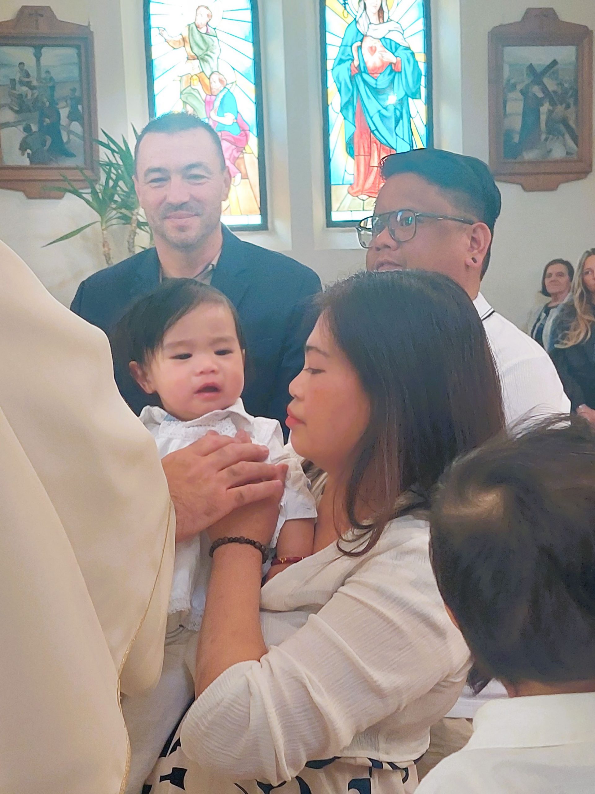 Kum Gabrijel Flegar s Drazenom i njegovim roditeljima