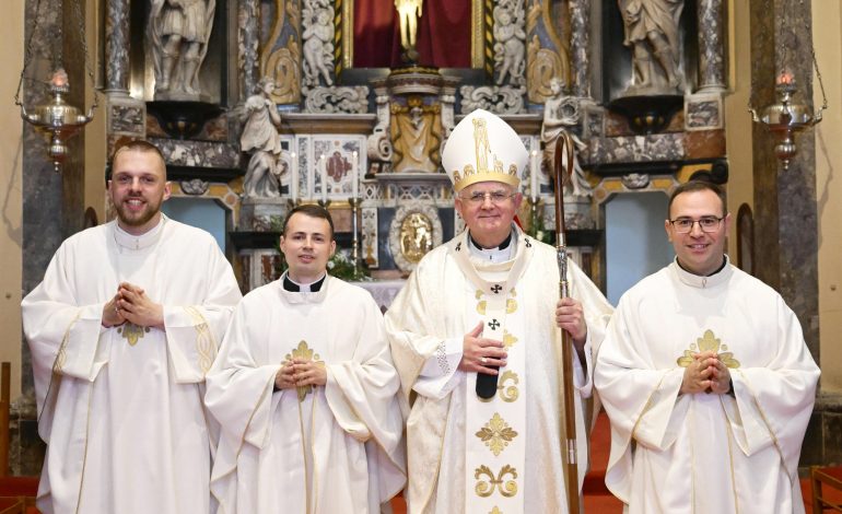 Matija Luketić, Karlo Stipeč i Mario Đurić zaređeni za svećenike
