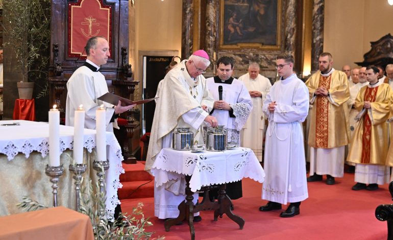 Misa posvete ulja, 2026.