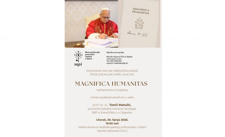 30.06.2026. – Predstavljanje enciklike „Magnifica Humanitas“