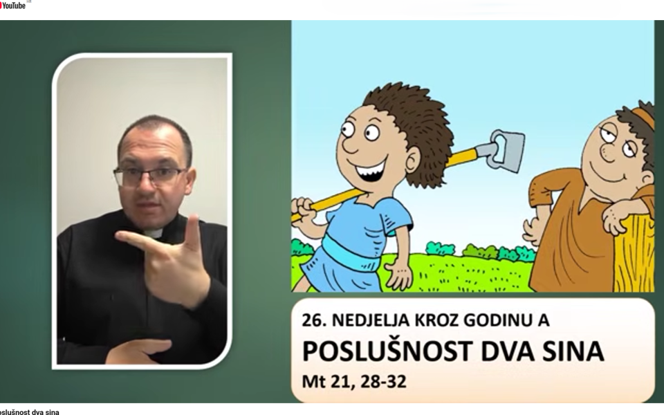 Prilagođeno Evanđelje 26. nedjelje kroz godinu A
