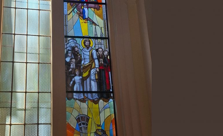  Vitraj sv. Josipa u crkvi na Kantridi