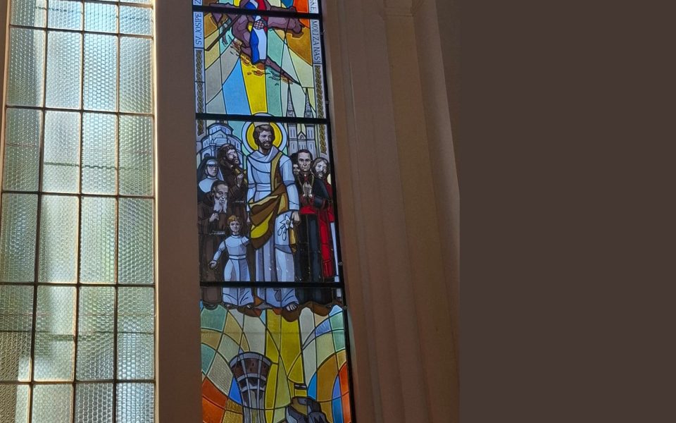 Vitraj sv. Josipa u crkvi na Kantridi