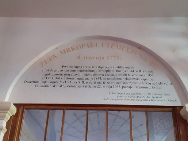 250 godina od osnutka Župe Mrkopalj