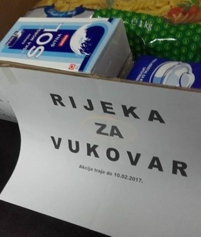 Više od tone hrane Riječani šalju potrebitima u Vukovar